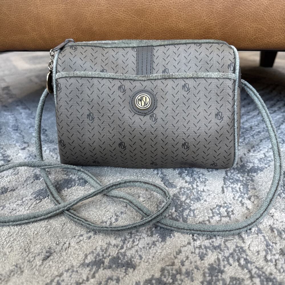 Women's MSL Tan Gray Purse Handbag